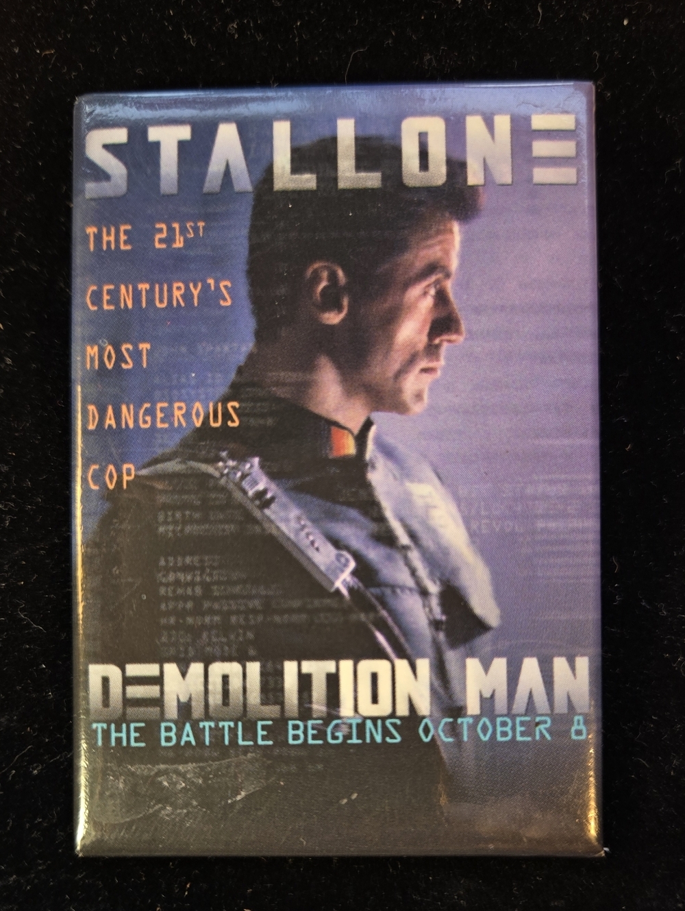 Demolition Man Movie Pin - Sylvester Stallone